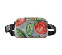 Fresh Strawberries Fruit Cute Waist Bag Fanny Pack for Women Men Teens Multipurpose Sling Bag Travel Accessory with Adjustable Strap for Workout Running Hiking, Fresh Strawberries Fruit, One Size