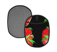 Fresh Strawberry 2PCS Silicone Pot mat - Kitchen Table/Outdoor Picnic/hot Pot Essential (1-2 Pieces Optional)