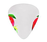 Fresh strawberry Printed pick set - 12 pieces, thin, medium and thick guitar picks, suitable for guitar, bass, electric guitar and ukulele
