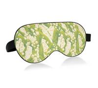 Fresh Style Lily of The Valley Travel Essential mask Cover Eye with Elastic Adjustable Band Blackout Comfortable Eye mask Hotel