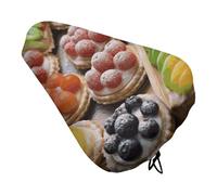 Fresh Sweet Tarts Bike Seat Rain Cover Waterproof Dustproof Bikes Saddle Cushion Soft Bicycle Seat Pad Covers with Drawstring for Men Women
