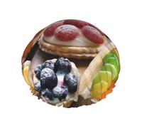 Fresh Sweet Tarts Shower Cap for Women Double Layers Thick Hair Caps Reusable Waterproof Bath Caps with Elastic Band Hair Hat Washable Shower Hat for Men Women Spa Salon