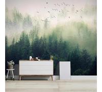 Fresh Three Dimensional Green Forest Flying Birds 3D Wallpaper Luxury Home Dining Decor Paste Sofa Living Room The Wall for Bedroom Mural-300cm×210cm