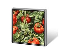 Fresh Tomatoes Square Brooch Metal Pin Badges Classic Lapel Pins Jewellery Unisex