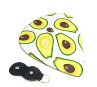 Fresh Tropical Fruit Avocado Guitar Picks 6-Pack - Pick Set (0.46mm / 0.71mm / 0.96mm) Suitable For Guitar And Ukulele Playing