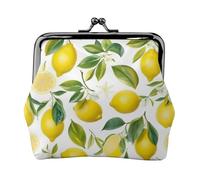 Fresh Tropical Lemons Coin Purses, Small Card Case Wallet For Men Women For Shopping And Casual Outings, Black, One Size, Art Deco