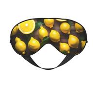 Fresh Tropical Lemons Eye Mask, Sleep Mask for Men Women 100% Blackout, No Pressure On Eyes, Soft & Breathable