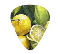 Fresh Tropical Lemons - Guitar Picks-12 Pack Includes Thin, Medium & Heavy Gauges, Best Gift for Guitar Lovers