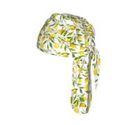 Fresh Tropical Lemons Print Cycling Cap Headband Stretch Yoga Running Everyday Sweatband Unisex Breathable Hat