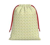 Fresh Tropical Lemons Print Practical Drawstring Gift Pouches Comfort Holiday Parties Events Multipurpose Use