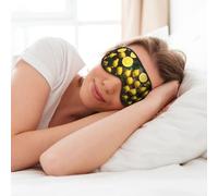Fresh Tropical Lemons Print Soft Eye Mask for Sleep Mask Sleep Eye Mask for Women Men Sleeping Sleeping Travel