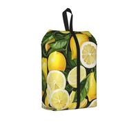 Fresh Tropical Lemons Print Travel Shoe Bag, Portable Shoe Bag with Zipper Closure Unisex Shoe Pouch Lightweight Shoe Organizer for Travel Storage Home Use, 1Pcs
