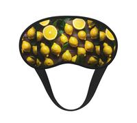 Fresh Tropical Lemons Print Unisex Blackout Sleep Mask Comfortable Eye Mask for Travel Meditation Sleep Travel