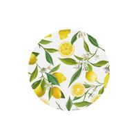 Fresh Tropical Lemons Printing 10 Pcs Car Air Freshener Fragrant Sheets,Car Hanging Accessories With Strings For Decor