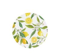 Fresh Tropical Lemons Printing 10 Pcs Car Air Freshener Fragrant Sheets,Car Hanging Accessories With Strings For Decor