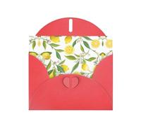 Fresh Tropical Lemons Printing Notecards With Envelopes Funny Love Buckle Pearl Paper Envelope Packaging Holiday Greeting