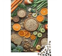 Fresh Vegetable Fruit 1000 Piece Jigsaw Puzzle Paper for Adults Healthy Food Scene Focus Relaxation Family Fun Home Decoration Gift 52x38cm/1000pcs