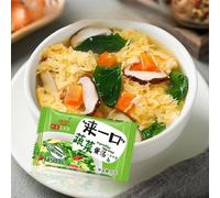 Fresh Vegetable Soup, 4-Flavor Assorted Set, Freeze-Dried Vegetable Soup, Healthy & Nutritious Instant Soup, Meal Replacement Breakfast Soup, Convenience Food, side dish, (Vegetables,10packs)