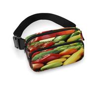 Fresh Vegetables Fruits Fanny Pack Belt Bag with Adjustable Strap Fashion Waist Bag for Outdoor Sports Hiking