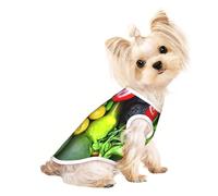 Fresh Vegetables Fruits Print Dog Lightweight Shirt,Summer Cool Breathable Dog t Shirts,Pet Sleeveless Stretchy Clothes