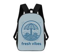Fresh Vibe Backpack Unisex 17Inch Lightweight Travel Daypack Laptop Backpacks with 1 Main Compartment And Side Pockets