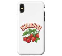 FRESH Vintage 70s Cherries Strawberries Distressed Fruit Case for iPhone X/XS