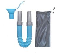 Fresh Water Fill Up Hose, for Filling Your Drinking Water Container, Expandable Portable Camping Bucket Diversion Pipe(Blue)
