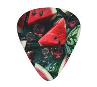 Fresh Watermelon guitar pick set, 3 different thicknesses, 12 pieces for a variety of instruments
