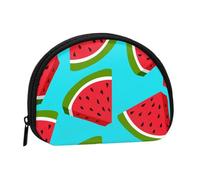 Fresh Watermelon, Women's Storage Bag Shell Makeup Bag Small Coin Purse Shell Change Pouch