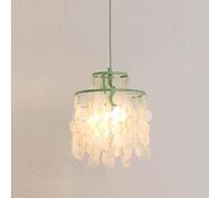 Fresh Wind Bell Shell Chandelier LED French Metal Pendent Lamp Living Room and Dining Room Villa Suspended Chandelier Interior Home Decorat Lighting Adjustable Chandeliers