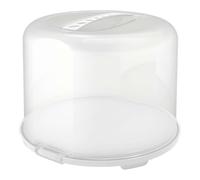 Fresh XL Round Cake Carrier White With Lid Ø 35.5 H. 26 Cm Eva - Buffet