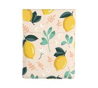 Fresh Yellow Lemons Summer Fruits, PU Leather Laptop Sleeve, Notebook Bag Laptop Case Sleeve Tablet Briefcase