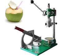 Fresh Young Coconut Vertical Coconut Opener Tool, Manual Tool for Fresh Green Coconuts, Coconut Hole Opener Peeler Machine, Stainless Steel, 2.36" Opening Diameter, for Fresh Coconut SingleHandle