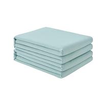 FreshCulture Full Flat Sheets Only 2 Pack - Hotel Quality Flat Bed Sheets - Brushed Microfiber - Ultra Soft & Breathable - Wrinkle-Free - Easy Care - Flat Sheets Only Full Size (Spa Blue)