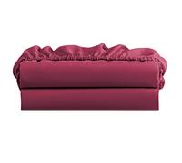 FreshCulture King Fitted Sheet 2 Pack - Hotel Quality - Ultra Soft & Breathable - Brushed Microfiber - Deep Pocket - Cooling Fitted Sheets for King Size Bed (Burgundy)
