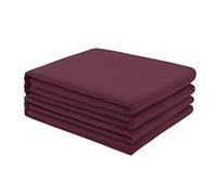FreshCulture King Flat Sheets Only 2 Pack - Hotel Quality Flat Bed Sheets - Brushed Microfiber - Ultra Soft & Breathable - Wrinkle-Free - Easy Care - Flat Sheets Only King Size (Burgundy)