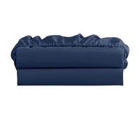 FreshCulture Twin XL Fitted Sheet Only 2 Pack - Hotel Quality Fitted Bedsheet - Ultra Soft & Breathable - Brushed Microfiber - Deep Pocket - Cooling Fitted Sheets for Twin XL Size Bed (Navy Blue)