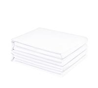 FreshCulture Twin XL Flat Sheets Only 2 Pack - Hotel Quality Flat Bed Sheets - Brushed Microfiber - Ultra Soft & Breathable - Wrinkle-Free - Easy Care - Flat Sheets Only Twin XL Size (White)