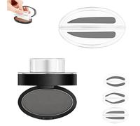 Fresheight Deluxe Stamp Set, Fresheight Eyebrow Stamp Set - Waterproof & Sweat-Proof, Non-Smudgeable, Beginner-Friendly Brow Defining Tool for Women (Grey-C)