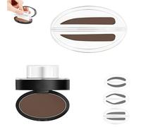 Fresheight Deluxe Stamp Set, Fresheight Eyebrow Stamp Set - Waterproof & Sweat-Proof, Non-Smudgeable, Beginner-Friendly Brow Defining Tool for Women (Brown-C)