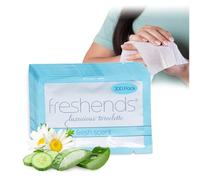 Freshends Flushable Individually Wrapped Wipes - 300 Bulk Pack Luxurious Towelettes, Guest Bathroom Essentials for Weddings, Restaurants, Bars & Clubs - Blue, Travel-Size, Disposable