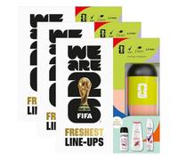 Freshest Line-Ups FIFA Gift Set for Her 3 Pack, Anti-Perspirant, Body Wash, Body Spray & Limited Edition Water Bottle ,3 Piece Self-Care Kit for Women, Official FIFA Football Gift Box