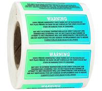 Freshiess Warning Label Stickers 1 x 3.5 inch Freshiess Care Instruction Stickers 300 Pcs Freshies Scent Labels DIY Crafts Label Stickers for Freshies Car Business,Beads and Silicone Molds Supplies