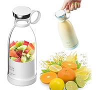 Freshjuice-Portable Mini Blender, Personal Size Blender for Shakes and Smoothies, Fresh Juice Mini Fast Portable Blender for Home, Travel, Office, Gym (Color : White)