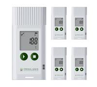 Freshliance Temperature Humidity Data Logger, USB Reusable Temperature Humidity Recorder with PDF CSV Report, Digital Refrigerator Thermometer Hygrometer for 35000 Points High Accuracy, 5pack