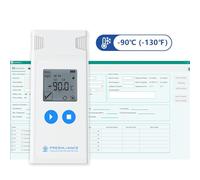 Freshliance Ultra Low Digital Temperature Data Logger Recorder, -90℃ Medical Fridge Thermometer with Internal Senor, Vaccines Blood Banks Dry Ice Temperature Monitor for 35000 Points, Atlas Log-IUT