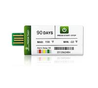 Freshliance USB Temperature Data Logger, Single Use Temperature Recorder with PDF and CSV Reports, Max. 30000 Readings High Accuracy Cover 90days for Transport, Storage, Fresh Tag 1, 50packs
