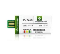 Freshliance USB Temperature Data Logger with 30,000 Readings, Disposable Temperature Pen with PDF CSV Reports, High Accuracy 15 Days, 50 Pack, Unique Cool Chain, Fresh Tag 1