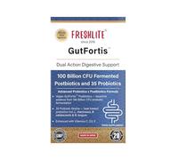 FRESHLITE Probiotics & Postbiotics - 100B CFU, 35 Strains - Bloating & Gut Health Support - Daily Digestive Balance - Complete Gut Repair - GutFortis™ 20 Vegan Capsules, Made in Japan