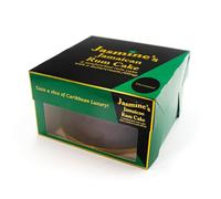 (Freshly Baked 10 day shelf life) - Jasmine's Jamaican Rum Cake - 8 Inch Round Uncreamed Luxury Caribbean Rum Cake for Desserts, Birthday Cake, Gift, Parties, Christmas Cake